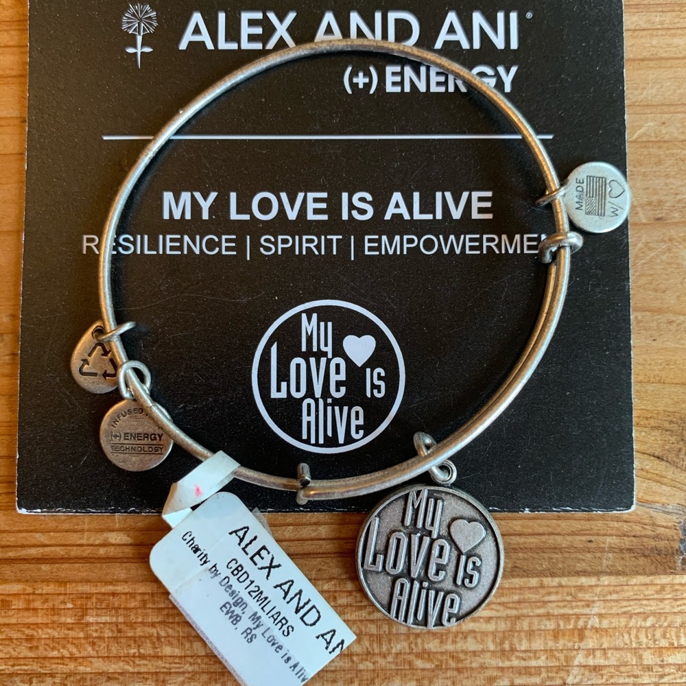 Alex and Ani ‘My Love is Alive’ Silver Bracelet